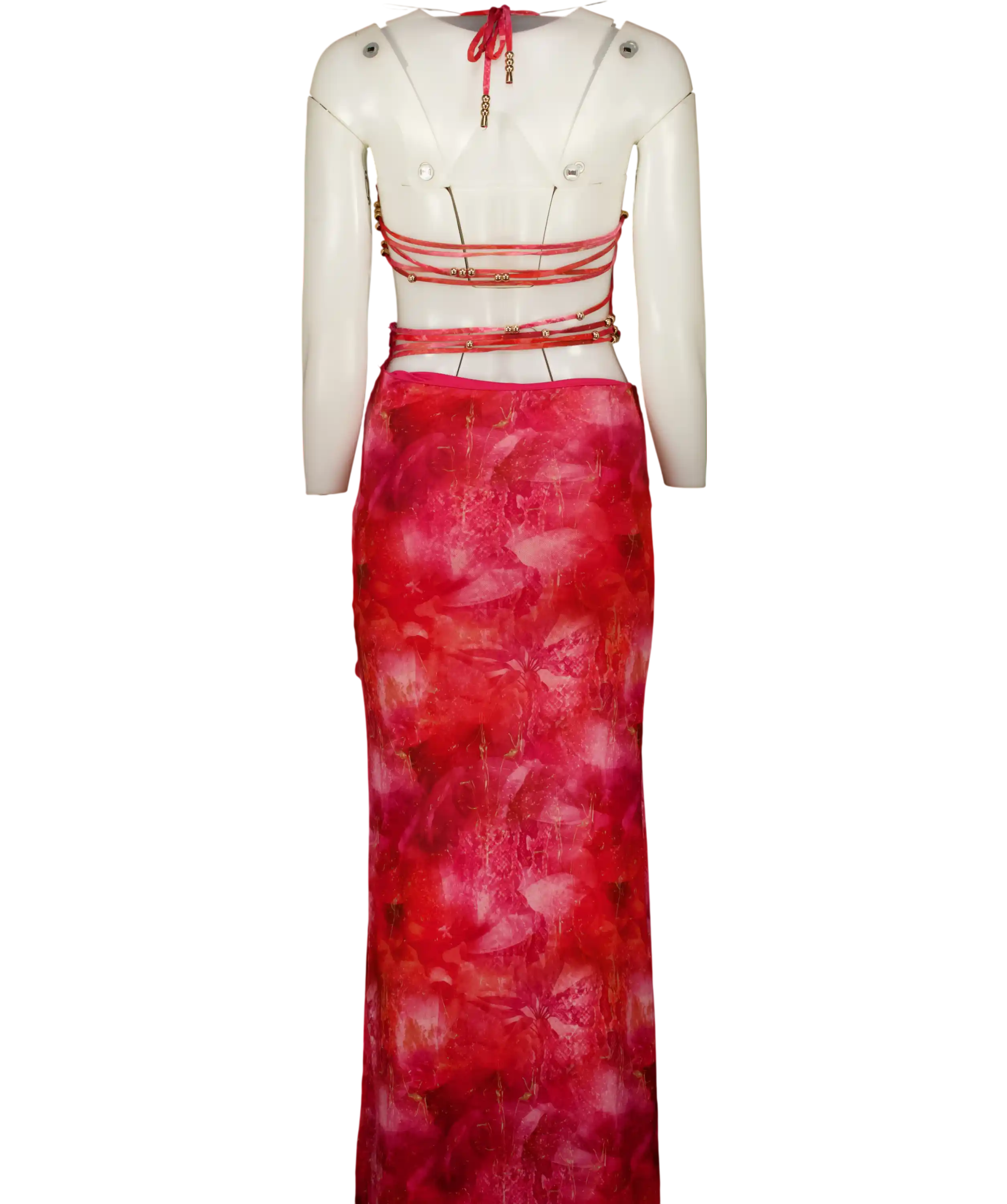 Outcast Pink Jaylah Maxi Dress UK S