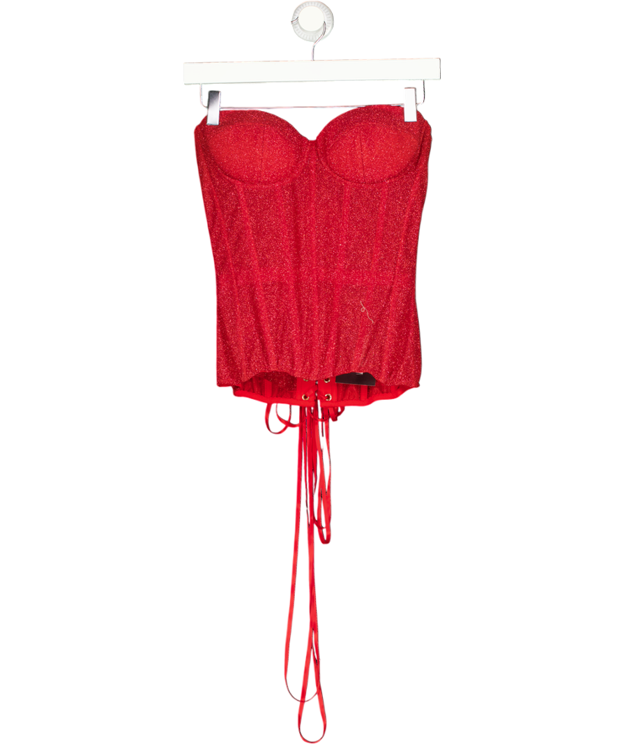 STATNAIA Brilliance Drop Shiny Red Corset Size 70b UK S