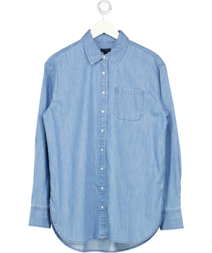 TALBOTS Blue Denim Everyday Relaxed Shirt UK S
