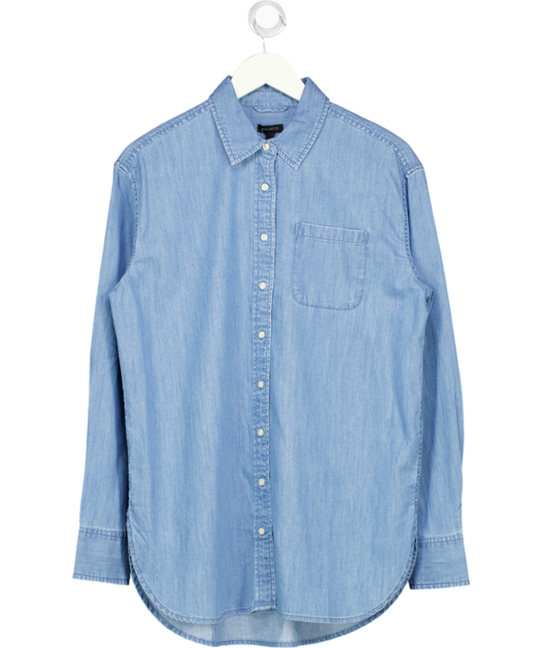TALBOTS Blue Denim Everyday Relaxed Shirt UK S