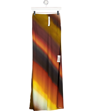 ASOS Multicoloured Ombre Satin Maxi Slip Skirt UK 6