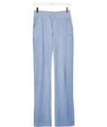 JUICY COUTURE Dusty Blue Velour Embroidered Logo Jogger UK XS