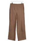 TALBOTS Brown Light Broen Classic Linen Straight Ankle Trousers Us4 UK 8