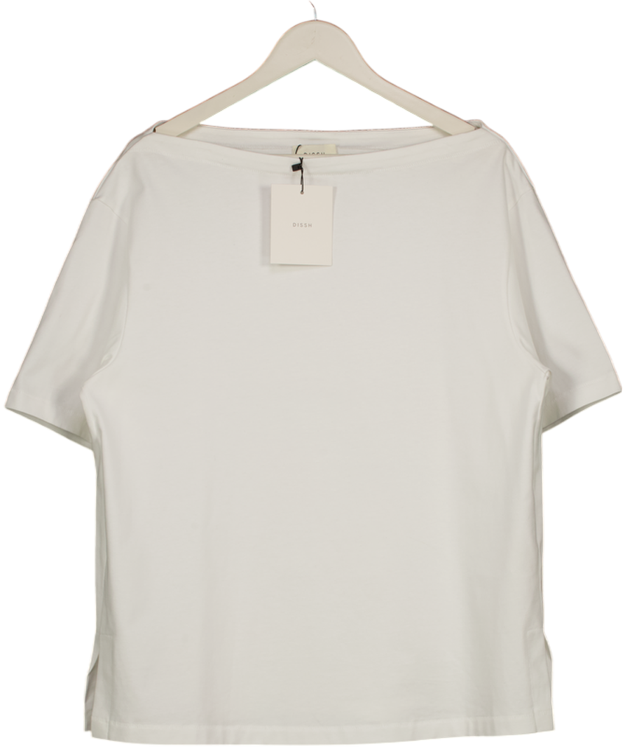 DISSH Tyra White Boyfriend Tee UK M