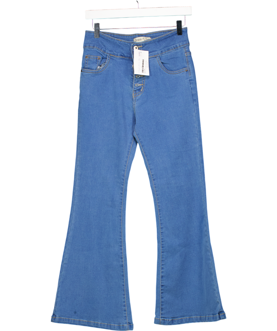 Guess Blue High Rise Flared Stretch Jeans W30