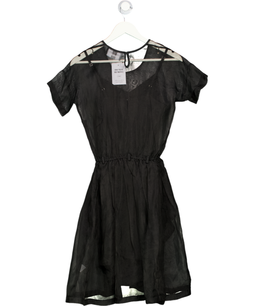 ANTIPODIUM LONDON Black Organza Mini Dress UK 6