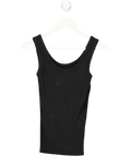 Twenty Days Black Ribbed Tank Top UK S