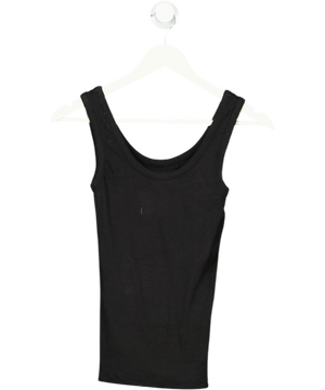 Twenty Days Black Ribbed Tank Top UK S