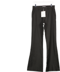 Jaded London Black Stacked Bootcut Suit Pants W28