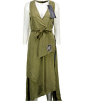 WHYTE STUDIO Green Silk "the Nova" Silk Dress UK 8