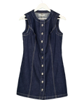 Abercrombie & Fitch Blue Denim Vest Mini Dress UK S