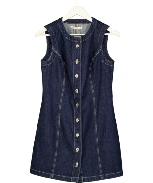 Abercrombie & Fitch Blue Denim Vest Mini Dress UK S