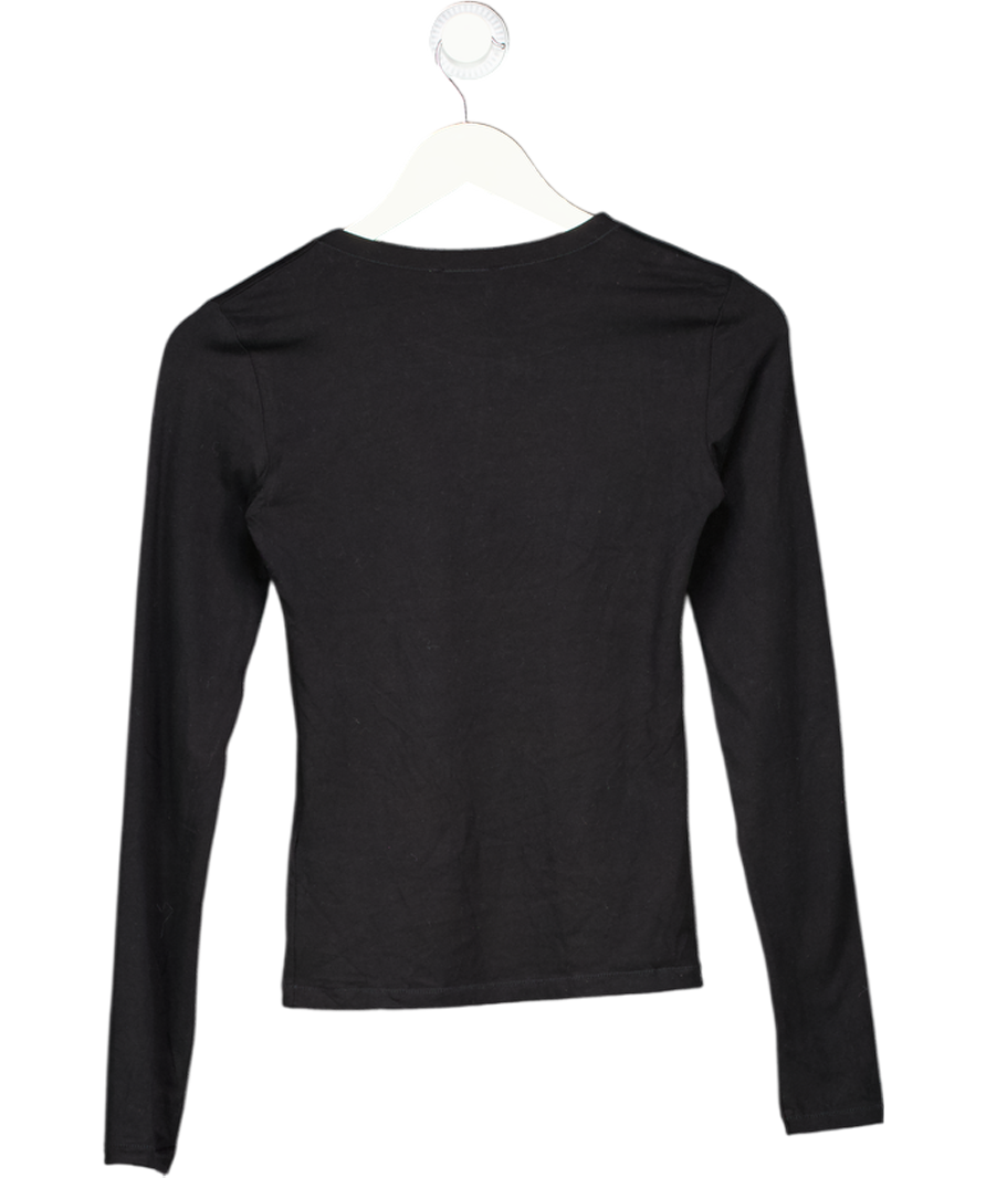ZARA Black Long Sleeve T-shirt UK M