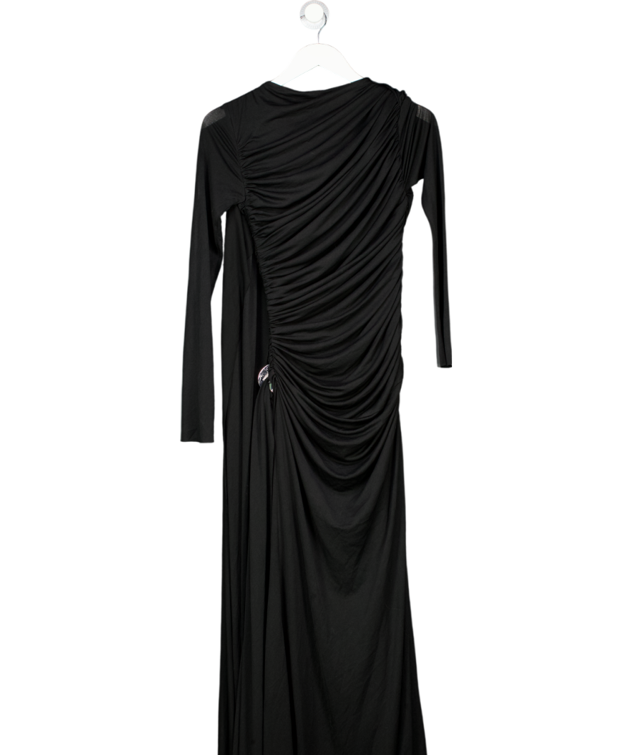 Chats by C.Dam Black Draped Detail Merri Dress UK 10