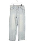 Sumwon Blue Wide Leg Belted Jeans UK M
