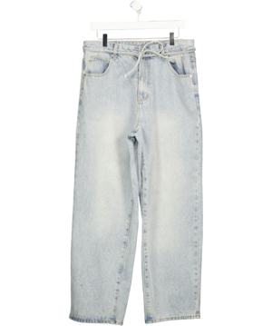 Sumwon Blue Wide Leg Belted Jeans UK M