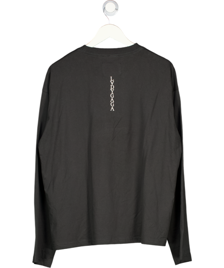 WEEKDAY Black Lady Gaga Short-sleeved T-shirt UK M