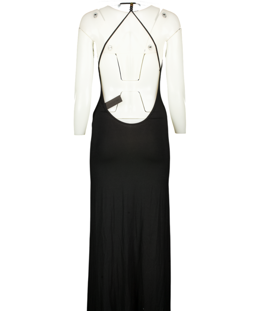 Uhlala by LL Black Backless Jersey Maxi Dress UK M