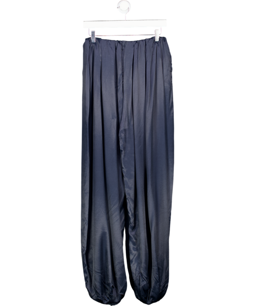 ASOS Blue Satin Bubble Hem Trouser UK S