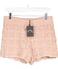 THE UPSIDE Pink Anoki Malik Crochet Short UK S