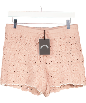 THE UPSIDE Pink Anoki Malik Crochet Short UK S