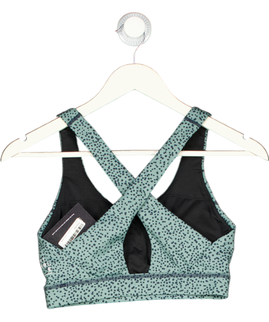 Nimble Blue Cross Strap Sports Bra UK 10