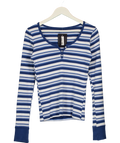 Brandy Melville Blue Long Sleeve Top UK M