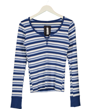 Brandy Melville Blue Long Sleeve Top UK M