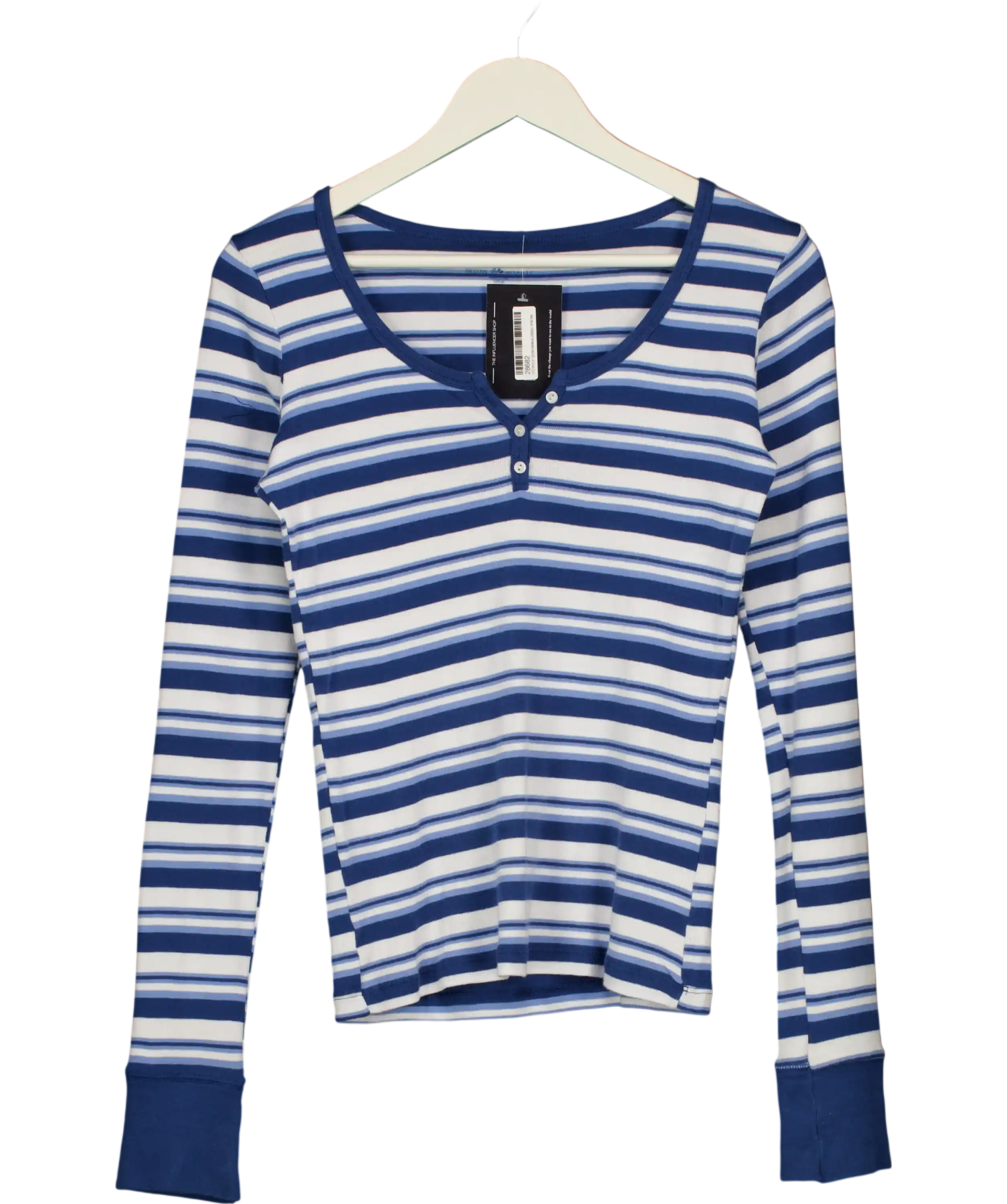 Brandy Melville Blue Long Sleeve Top UK M