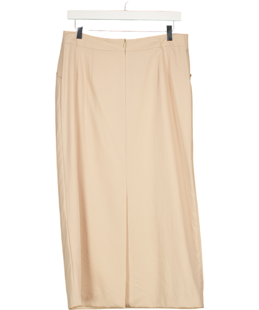 M&S Beige Per Una Maxi Dress UK 14