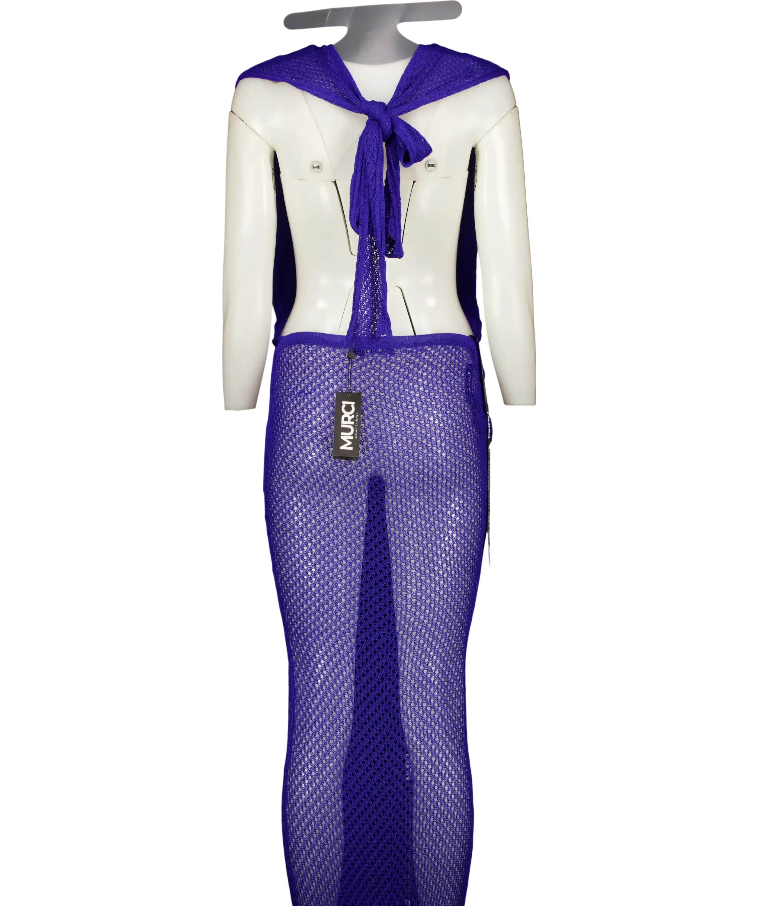 MURCI Blue Cassis Maxi Dress UK 6