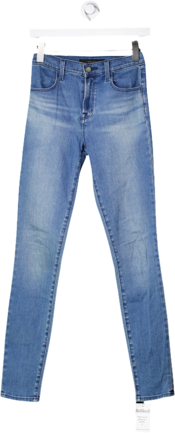 J Brand Blue Maria High Rise Skinny Jeans UK 6
