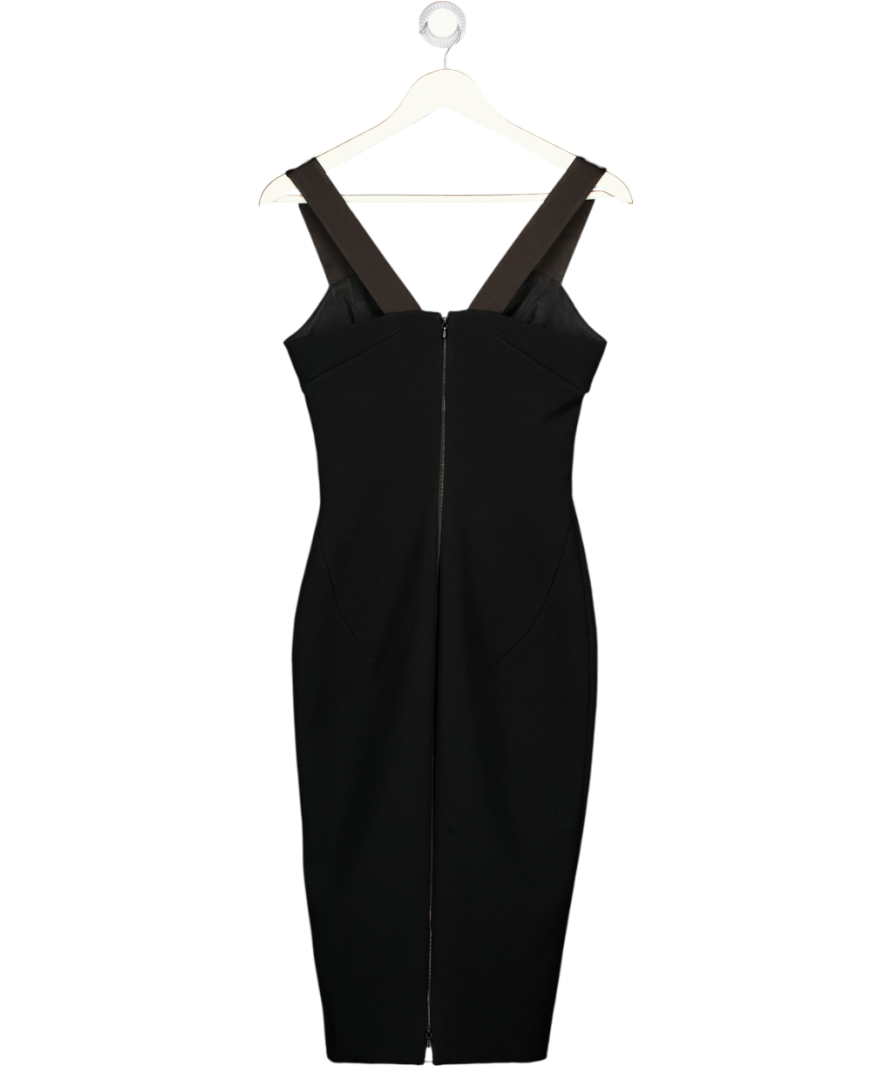 VICTORIA BECKHAM Black Fitted Pencil Dress UK 8