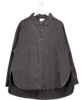 DISSH Ashton Washed Black Oversized Denim Shirt UK 8