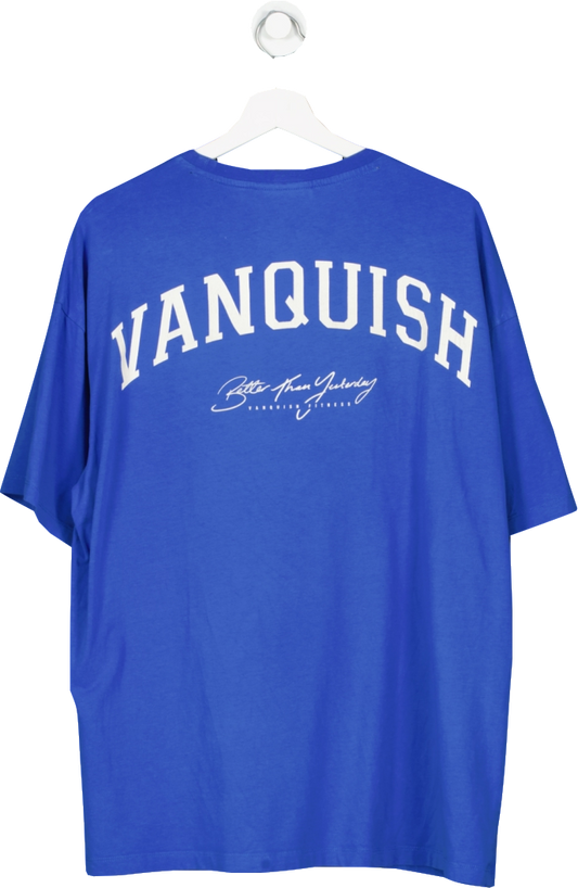 Vanquish Blue Better Thank Yesterday Oversized T Shirt UK L