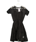 ANTIPODIUM LONDON Black Organza Mini Dress UK 6