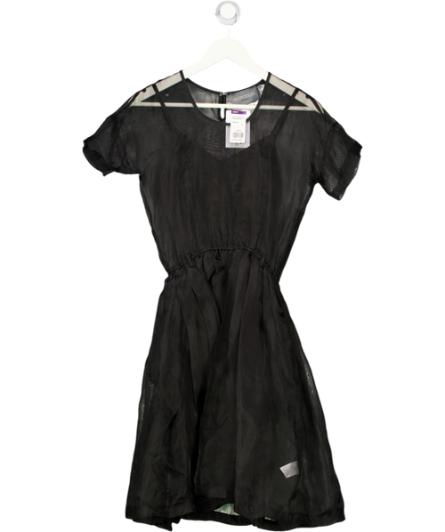 ANTIPODIUM LONDON Black Organza Mini Dress UK 6