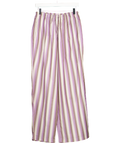 TOPSHOP Purple Stripe Poplin Pull On Wide Leg Trouser UK S
