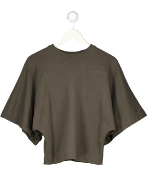 ZARA Brown Rustic Short Sleeve Sweatshirt UK S