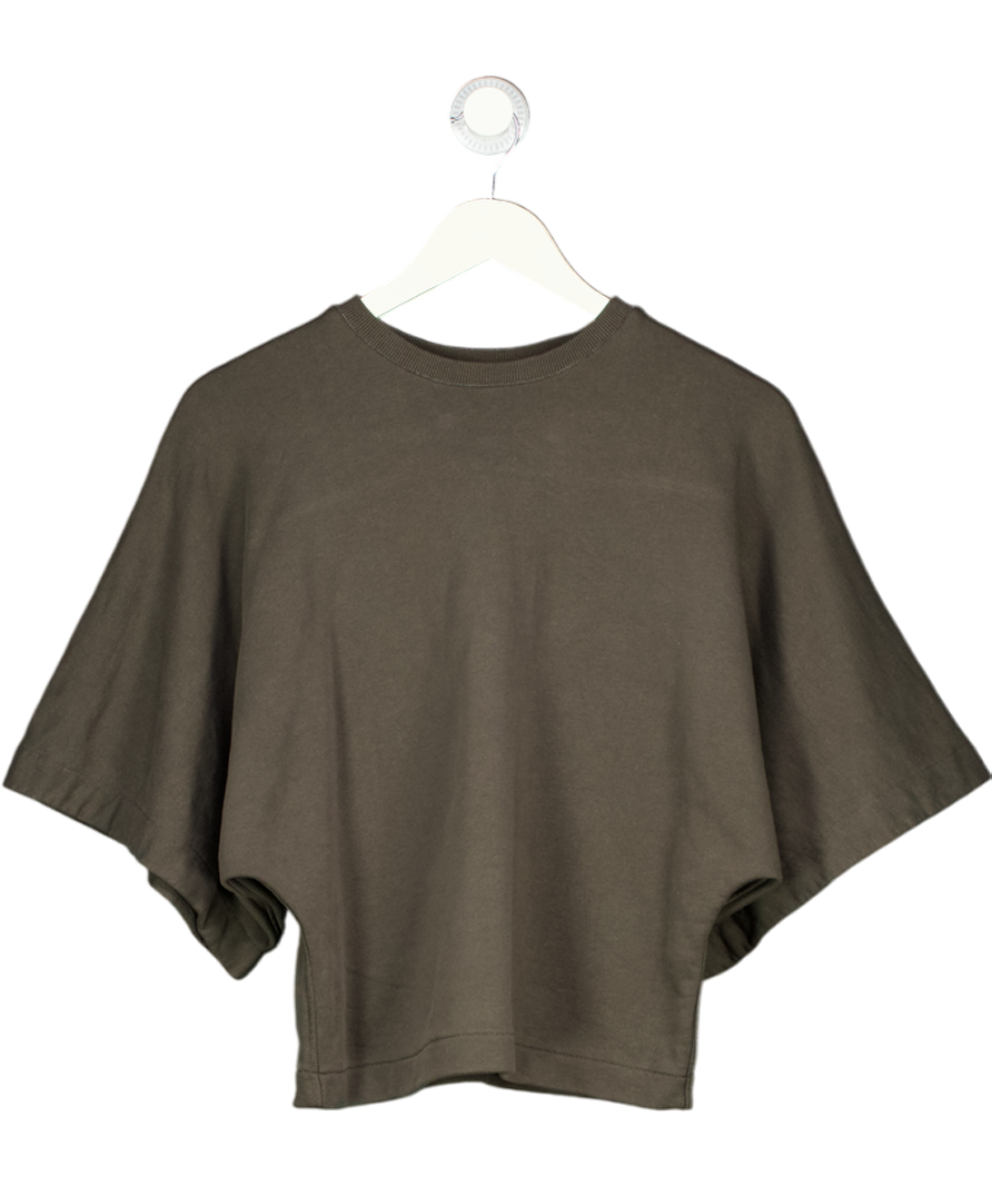 ZARA Brown Rustic Short Sleeve Sweatshirt UK S