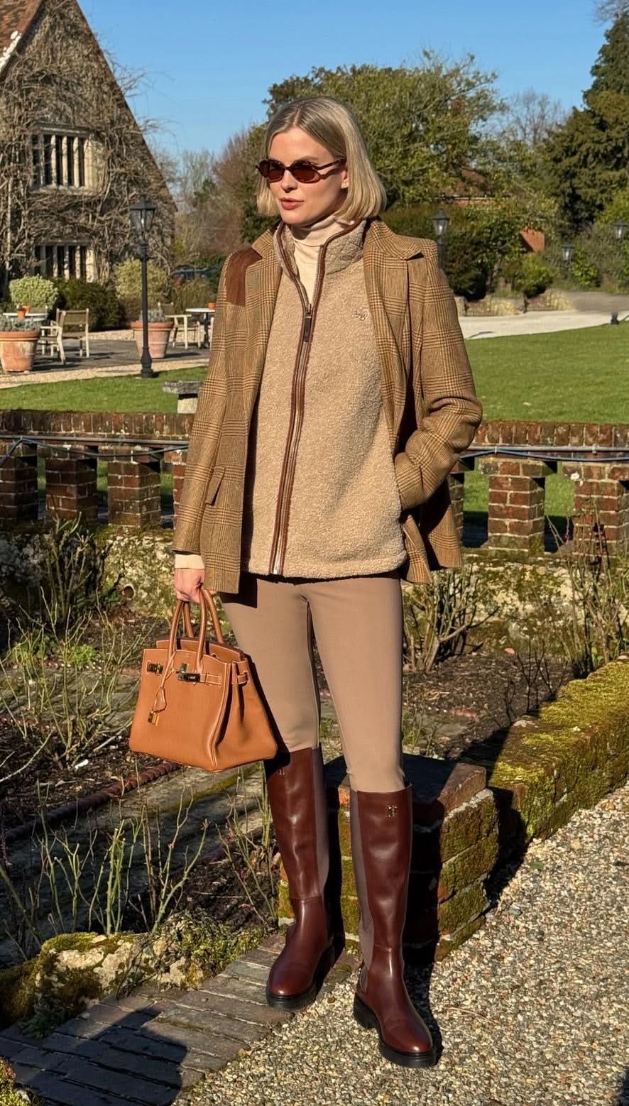 Holland Cooper Brown Astoria Leather Knee Boots - Rich Chocolate UK 7 EU 40 👠