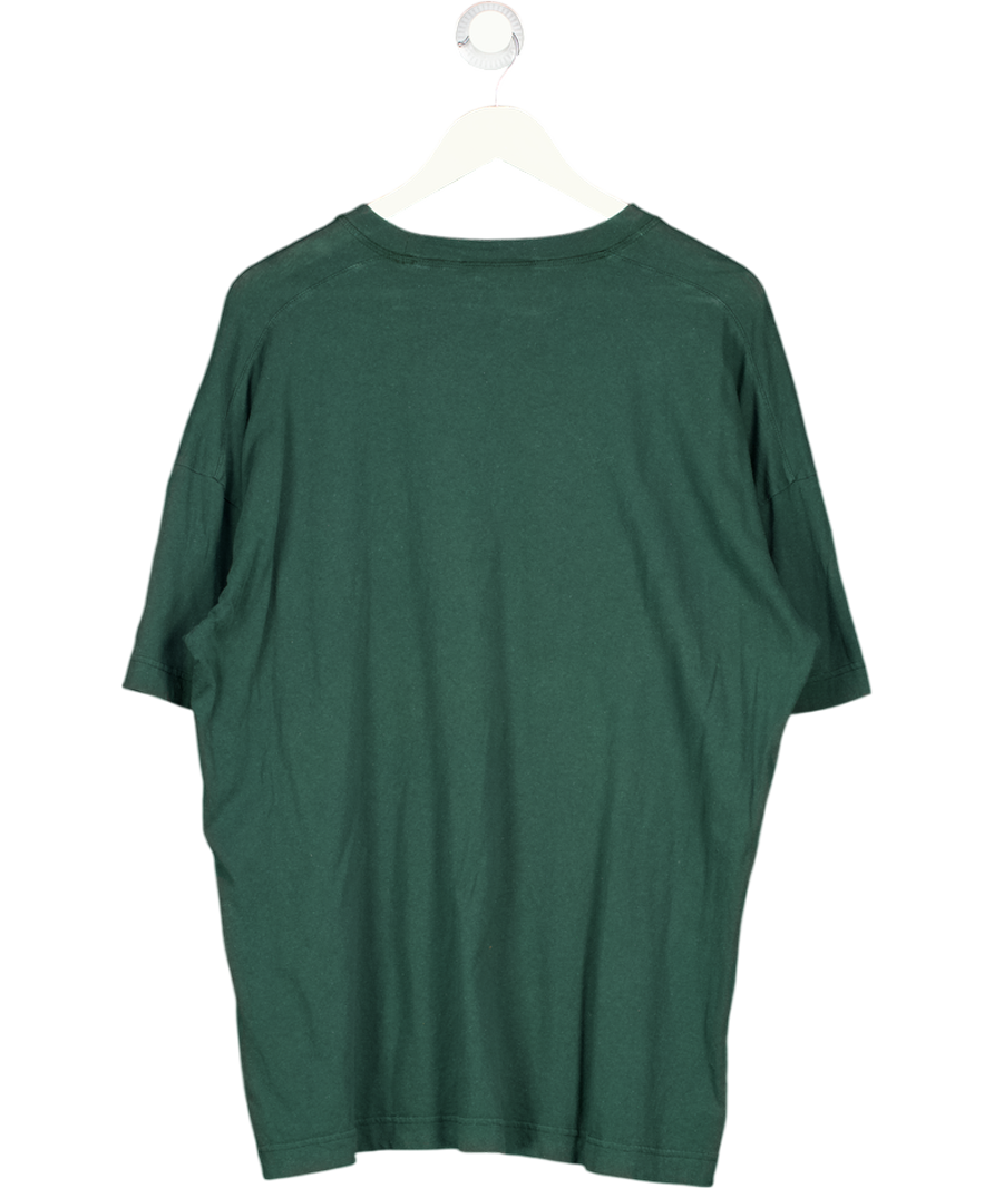 COLE BUXTON Green Cb Embroidered Logo T-shirt UK L