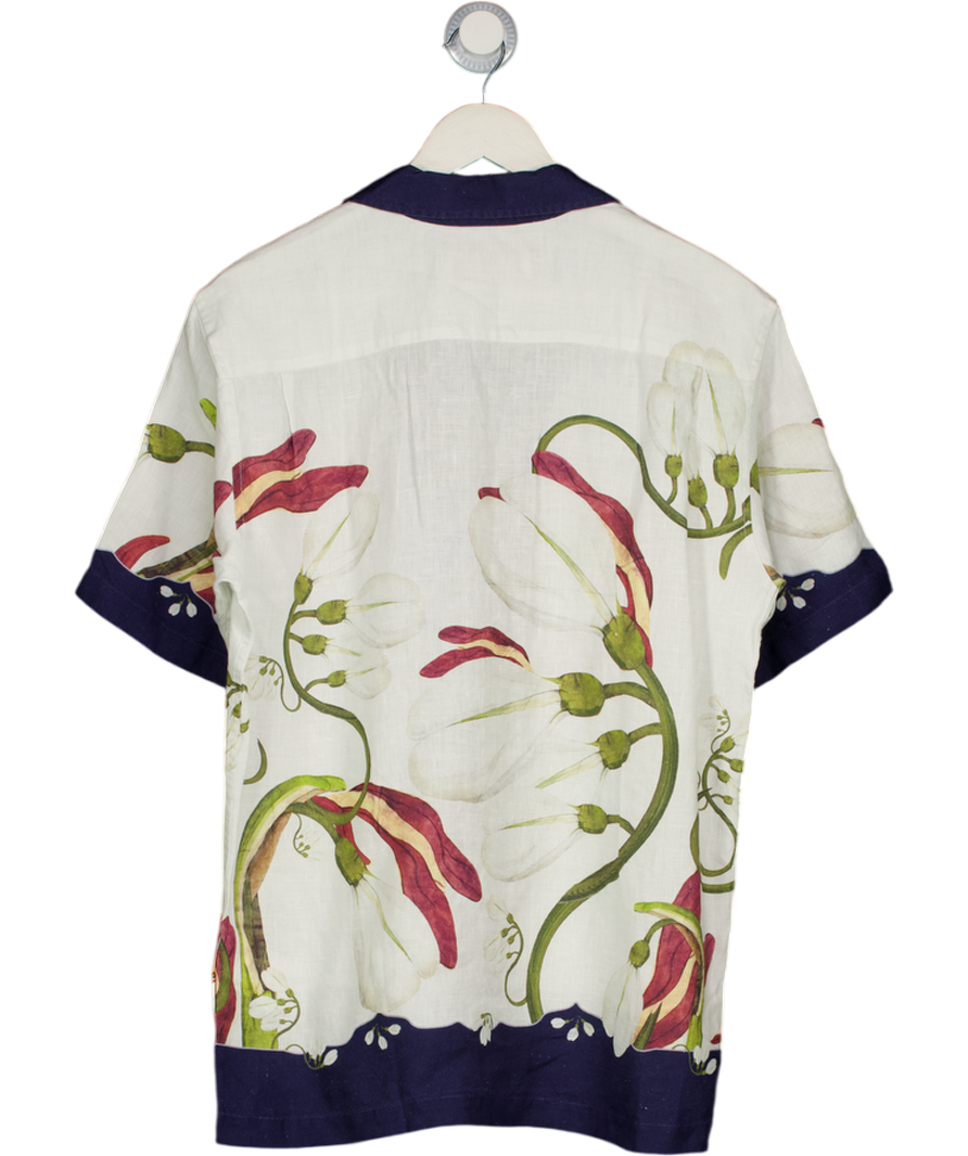 Orlebar Brown White Maitan Linen Shirt UK S