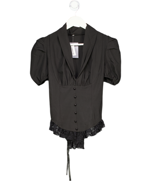 Black Corset Top UK XS