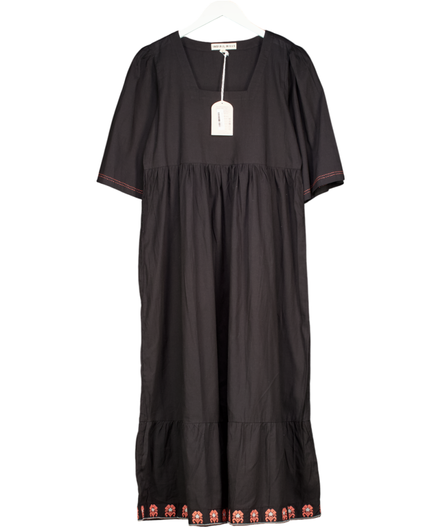 INDIA & MILLS Black Neon And Noir Henrietta Dress UK S