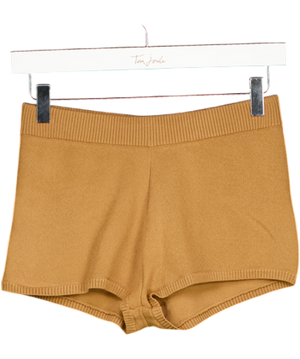 Noughts & Kisses Tan Brown Knit Shorts UK XS