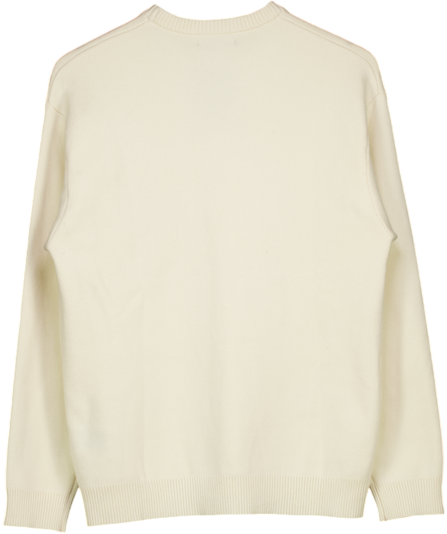 ZARA Cream Soft Textured Sweater UK S