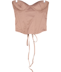 Mars the Label Brown Laced Back Corset Top UK 8