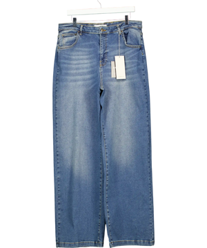 Ambela Blue Stretch Wide Leg Jeans UK 20