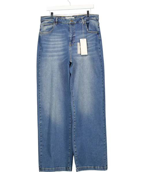 Ambela Blue Stretch Wide Leg Jeans UK 20